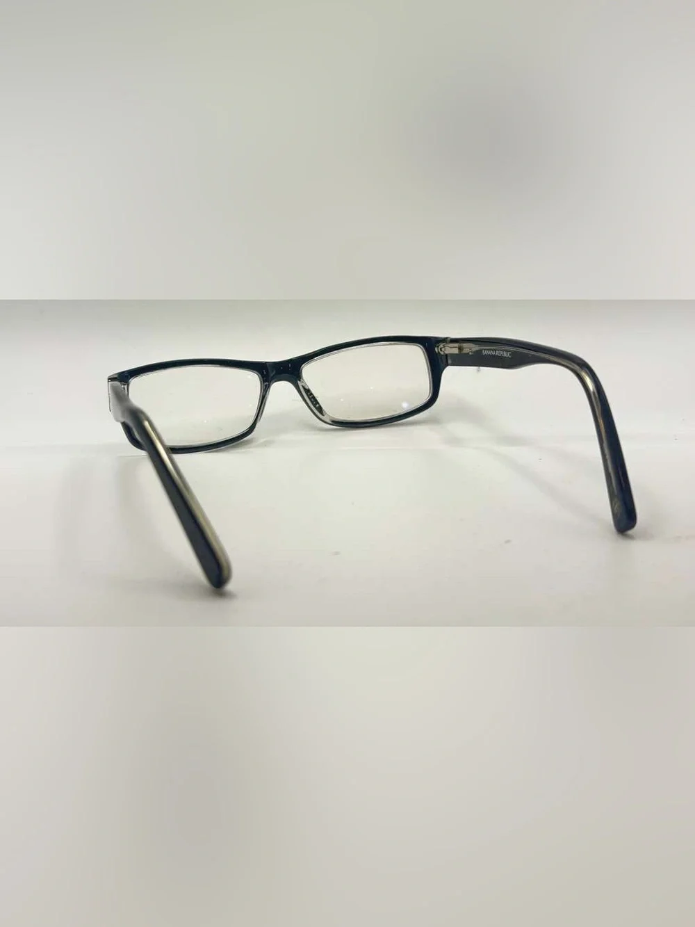 Banana Republic Chad Black Oval Sunglasses Frames Only